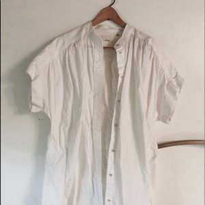 ARITZIA long oversized button down short sleeve!